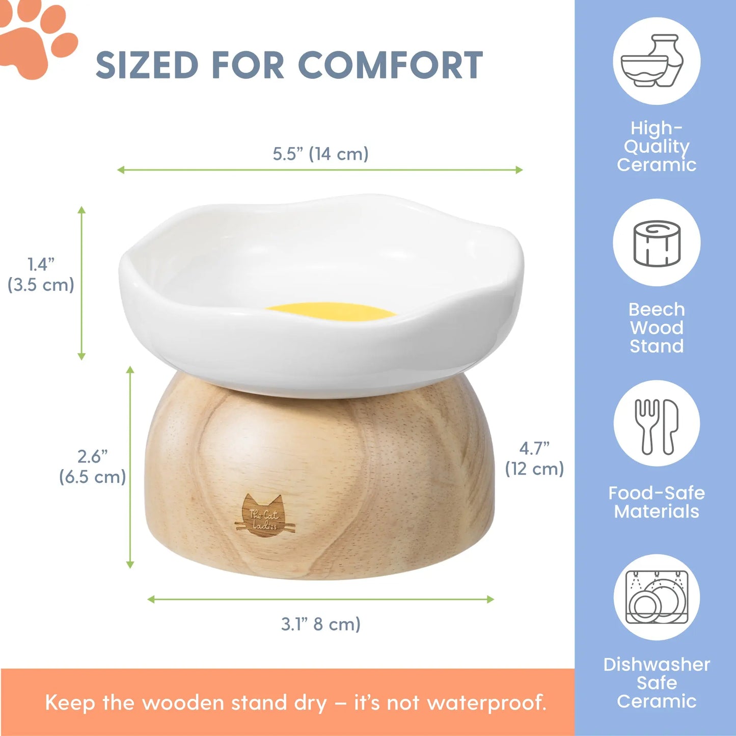 Charming Elevated Egg Cat Bowl for Stylish and Comfortable Dining