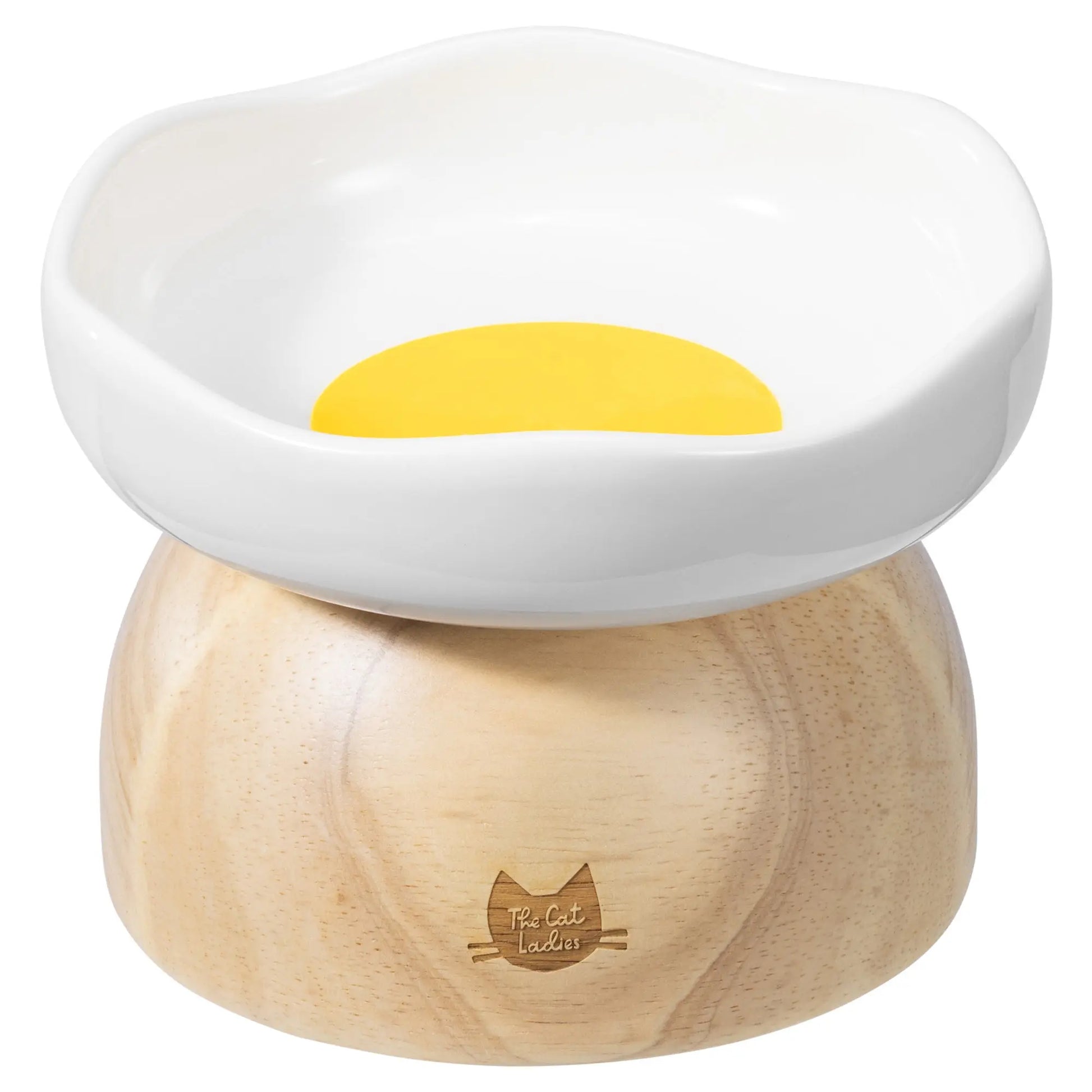 Charming Elevated Egg Cat Bowl for Stylish and Comfortable Dining