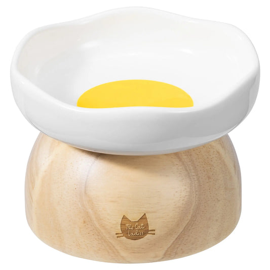 Charming Elevated Egg Cat Bowl for Stylish and Comfortable Dining