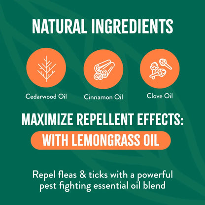 Say goodbye to fleas and ticks! 🌿🐾 Check out Tropiclean's all-natural Flea + Tick Spray for your home and furry friends! 32oz of protection! 🐶✨