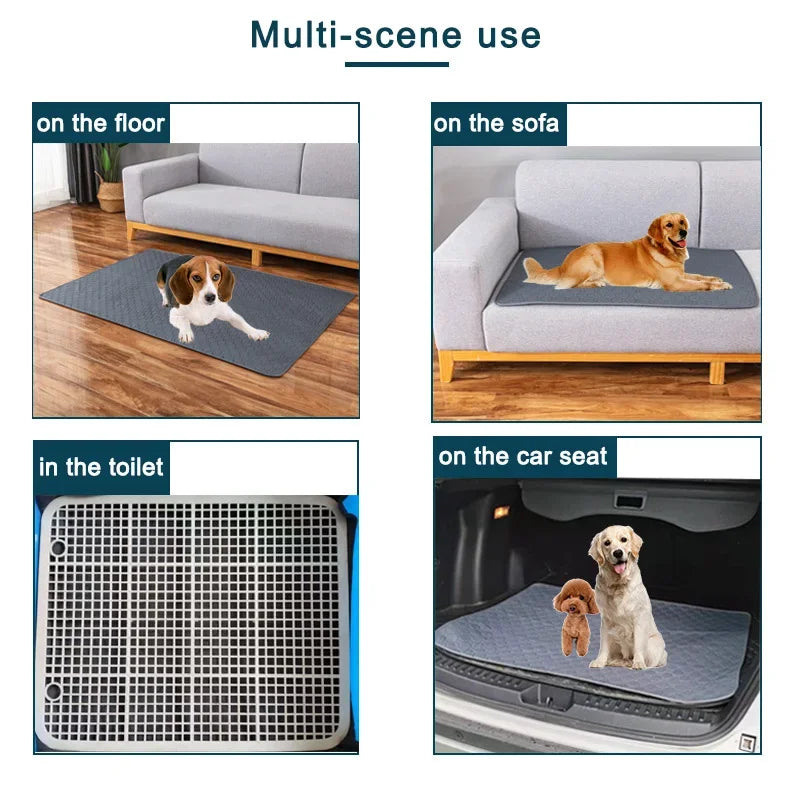 Ultimate Washable Pet Diaper Mat - Reusable, Absorbent, and Waterproof Training Pad for Dogs - Perfect for Home and Travel!