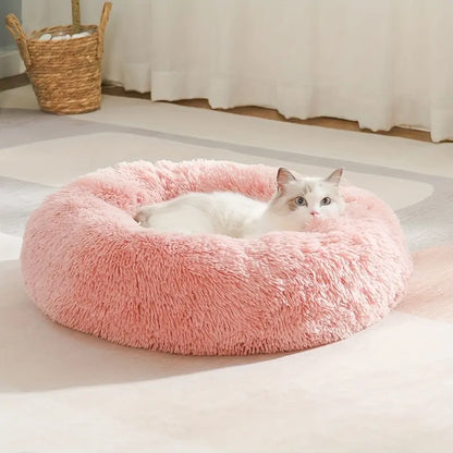 Snuggle Up Your Furry Friends in This Cozy, Unique Circular Cat Nest - Perfect for Cats and Small Dogs All Year Round! 🐾💤