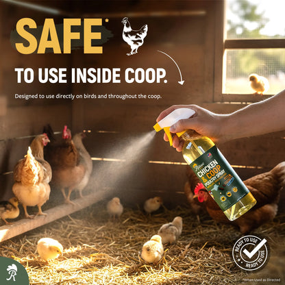 Say goodbye to pesky mites, lice, ticks, fleas, and flies with our Reliant Pet Chicken & Coop Spray! Safe for your chickens and no need to remove eggs. Grab it now during our Mother's Day & Father's Day Sale! Perfect for outdoor fun! 🐔🌼🎉