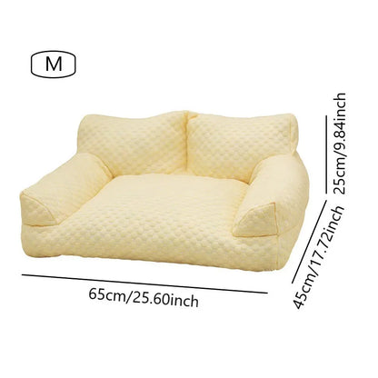 Cool Your Pets Down! 🐾🥶 Discover our Ice Bead Pet Sofa with 22℃ Cooling Fabric and Massage Bumps – the perfect chill spot for small to medium fur babies! 🌟🌈