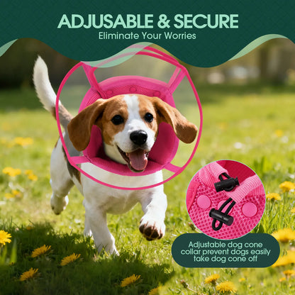 Say goodbye to licking with the Kuoser Soft Dog Cone! Perfect for post-surgery recovery, this breathable and comfy collar is adjustable for small, medium, and large pups. Keep your furry friend safe and cozy! 🐾💖