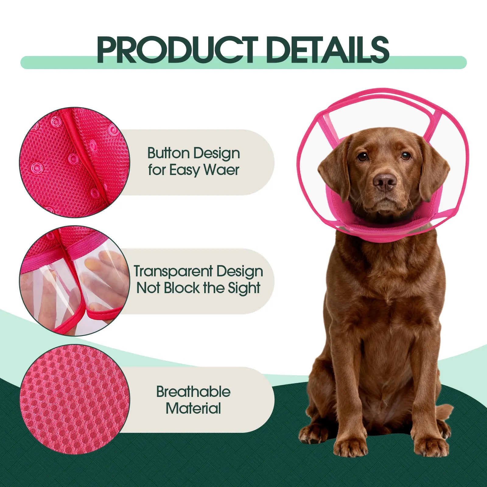 Say goodbye to licking with the Kuoser Soft Dog Cone! Perfect for post-surgery recovery, this breathable and comfy collar is adjustable for small, medium, and large pups. Keep your furry friend safe and cozy! 🐾💖