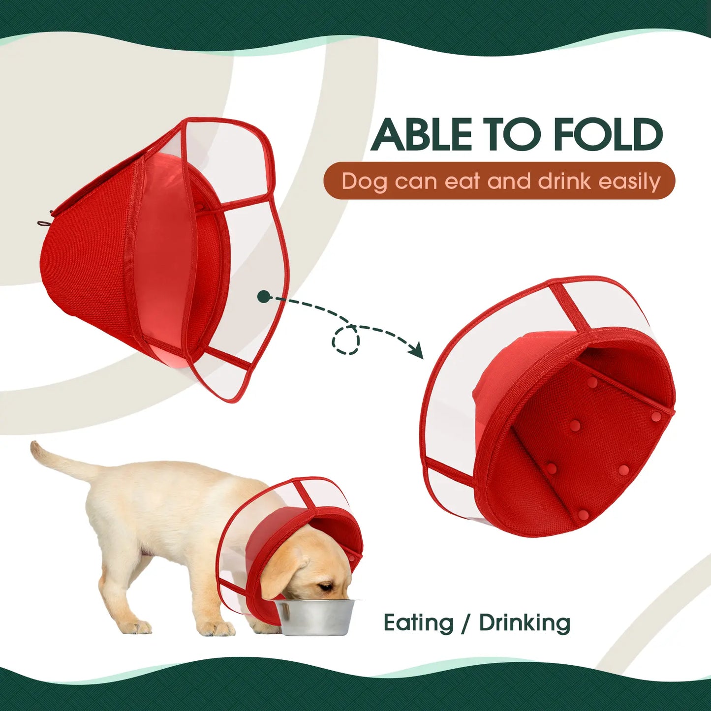 Say goodbye to licking with the Kuoser Soft Dog Cone! Perfect for post-surgery recovery, this breathable and comfy collar is adjustable for small, medium, and large pups. Keep your furry friend safe and cozy! 🐾💖