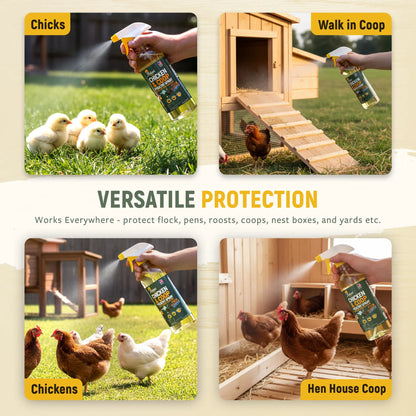 Say goodbye to pesky mites, lice, ticks, fleas, and flies with our Reliant Pet Chicken & Coop Spray! Safe for your chickens and no need to remove eggs. Grab it now during our Mother's Day & Father's Day Sale! Perfect for outdoor fun! 🐔🌼🎉