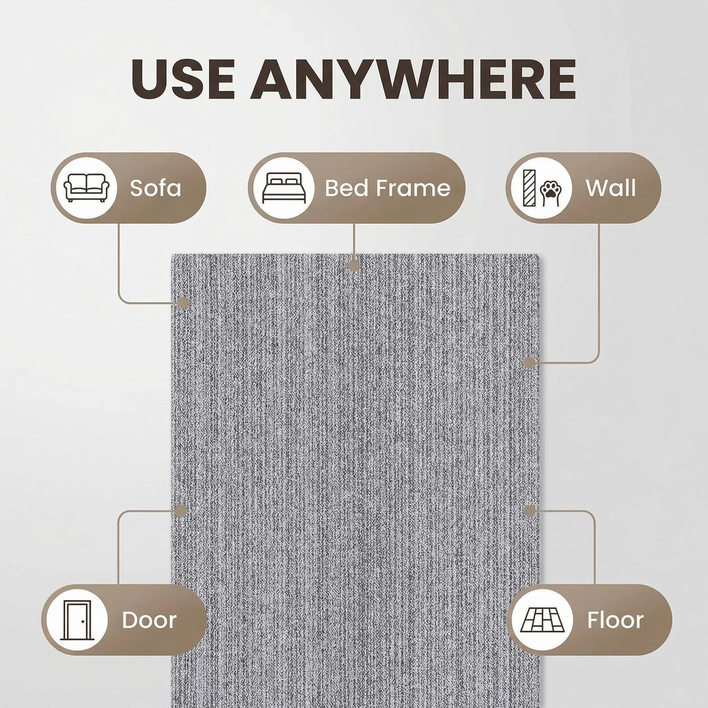 Protect Your Furniture with Our Self-Adhesive Cat Scratch Pads! 🐾 Durable, Trimmable & Easy to Use - Keep Your Sofa and Walls Scratch-Free! 💪✨
