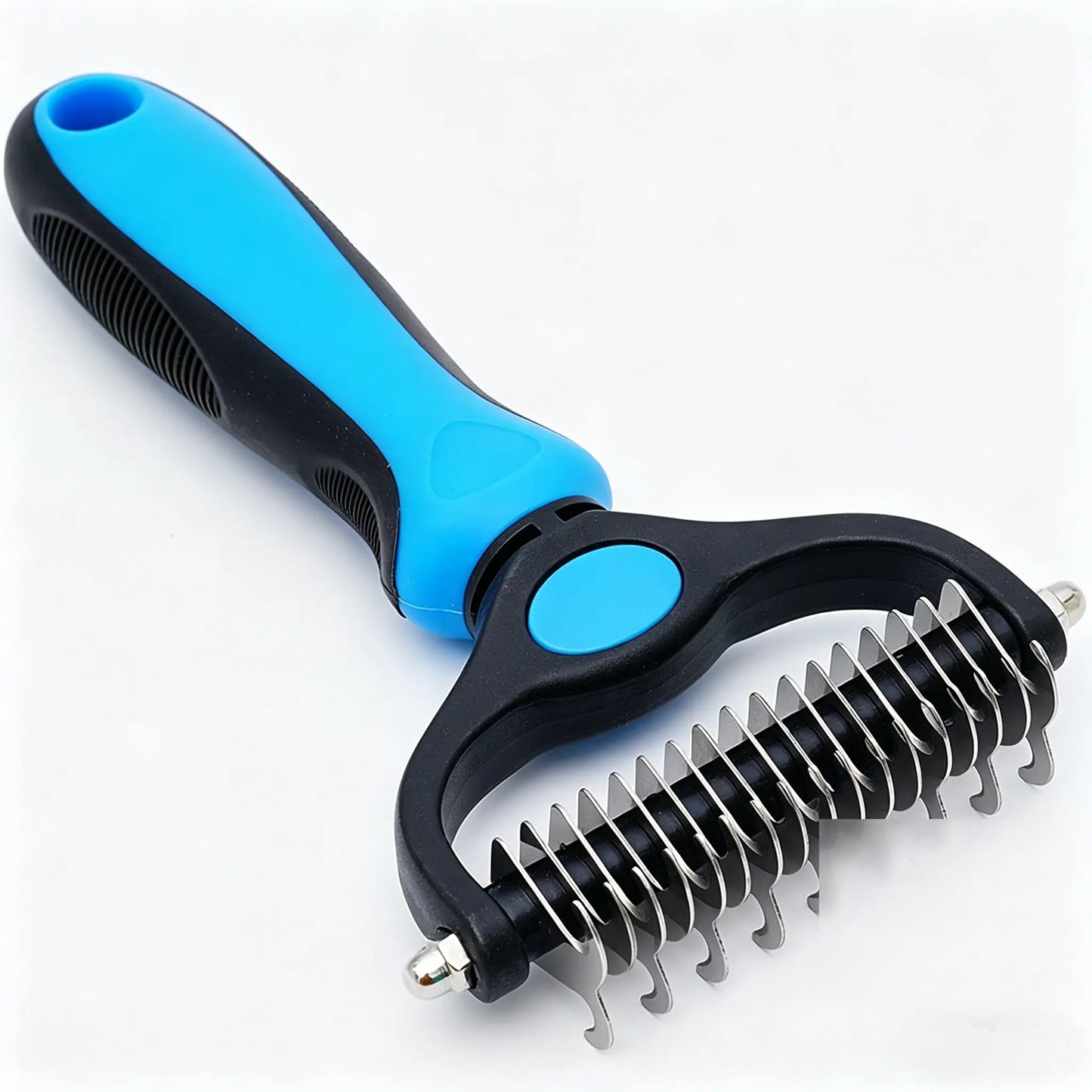 Ultimate Pet Detangling Comb & Grooming Brush - Effortless Shedding and Mat Removal for Happy, Healthy Pets