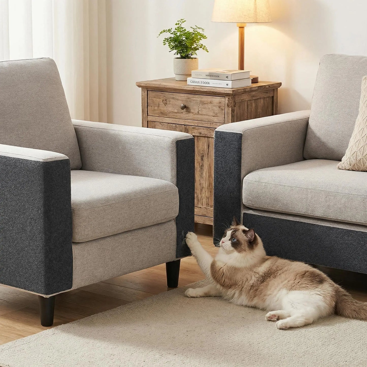 Protect Your Furniture with Our Self-Adhesive Cat Scratch Pads! 🐾 Durable, Trimmable & Easy to Use - Keep Your Sofa and Walls Scratch-Free! 💪✨