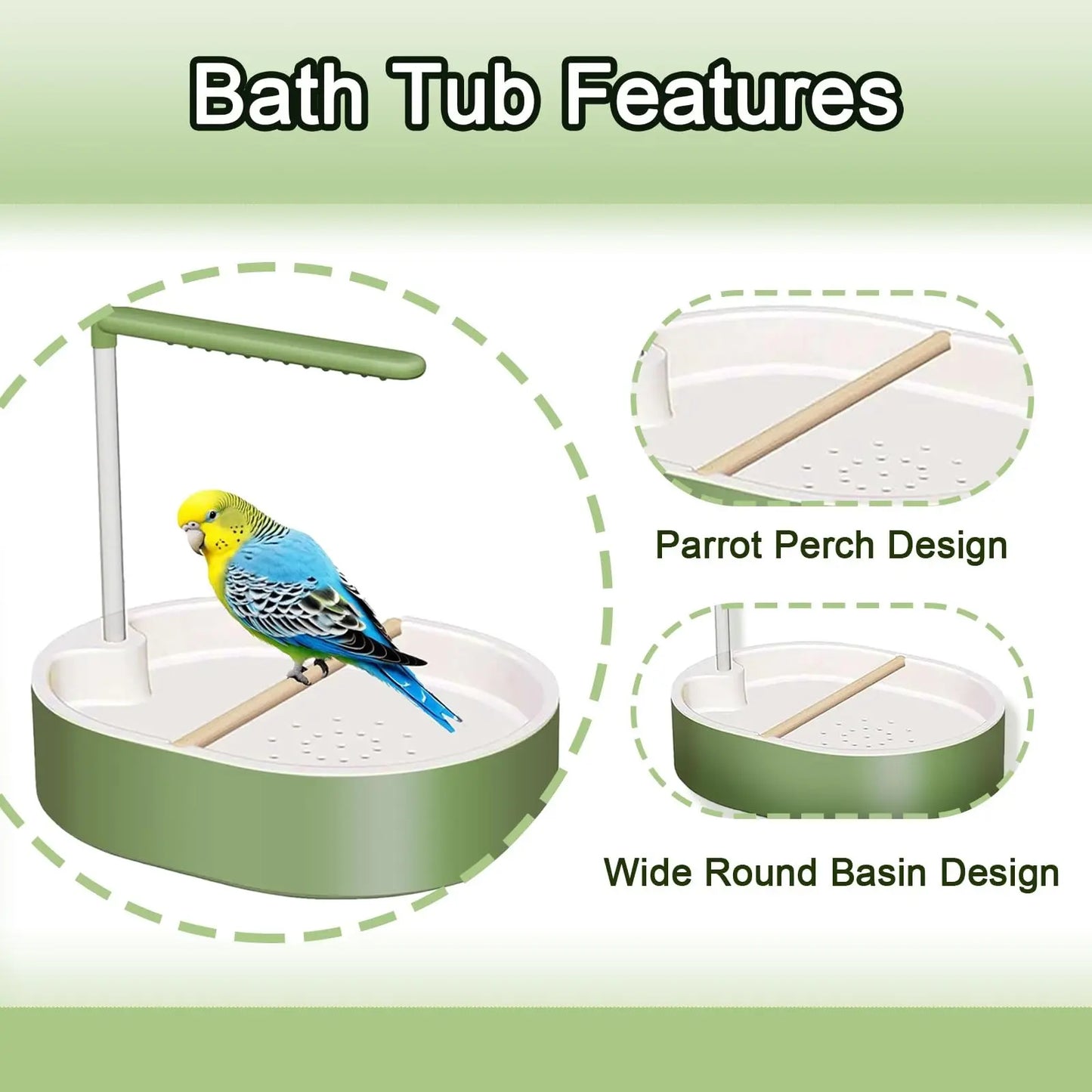 Transform Your Bird's Bath Time! 🐦💦 Automatic Parrot Shower + Fountain Fun for Parakeets & Conures! Perfect for Grooming & Playtime! 🛁✨
