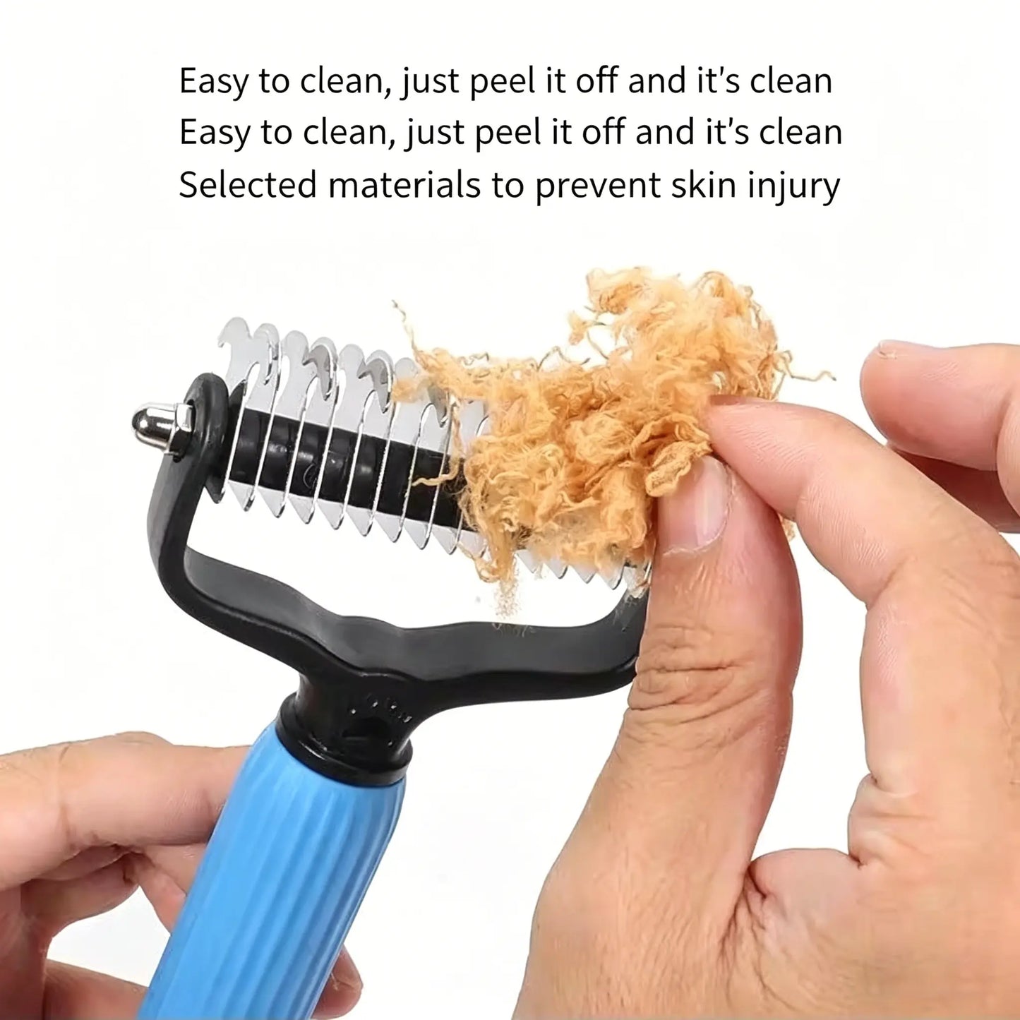 Ultimate Pet Detangling Comb & Grooming Brush - Effortless Shedding and Mat Removal for Happy, Healthy Pets