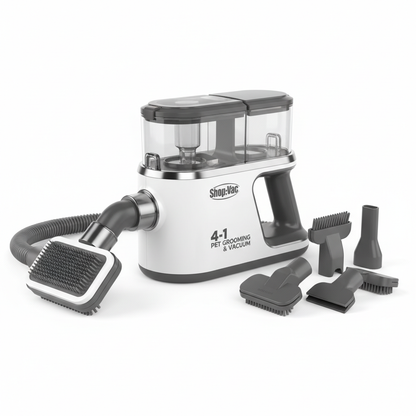 Get Fur-Free in a Flash with the Shop-Vac® 4-In-1 Pet Grooming & Vacuum!