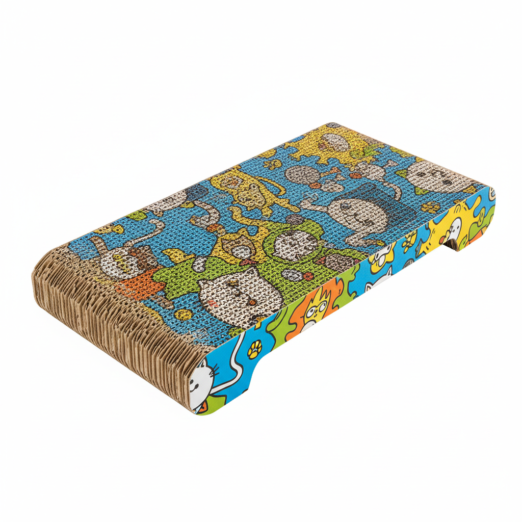 Say goodbye to dull scratching! 🐾 Check out our Cartoon Print High-Strength Cat Scratching Board - the perfect spot for your feline to play and scratch safely! 🌟🐱 #CoolCatStuff #CatFurniture