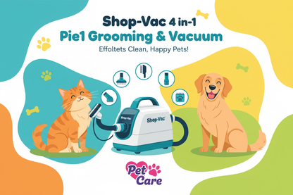 Get Fur-Free in a Flash with the Shop-Vac® 4-In-1 Pet Grooming & Vacuum!