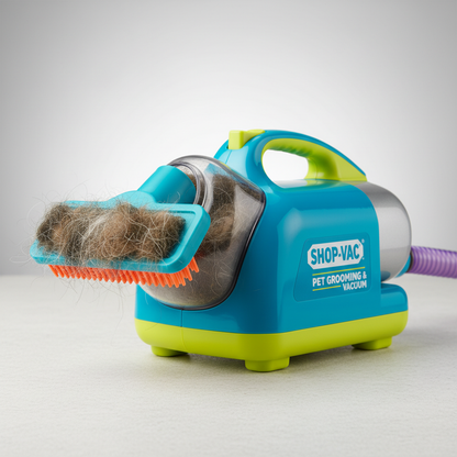 Get Fur-Free in a Flash with the Shop-Vac® 4-In-1 Pet Grooming & Vacuum!